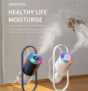 Magic Shadow USB Air Humidifier with Night Light | Ultrasonic Mist Maker & Mini Air Purifier