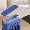 3-in-1 Portable Air Conditioner – Evaporative Cooler, Humidifier & LED Night Light Fan | For Home & Office Use