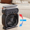 3-in-1 Portable Air Conditioner – Evaporative Cooler, Humidifier & LED Night Light Fan | For Home & Office Use