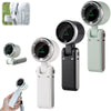 3-in-1 Turbo Mini Fan – Hanging Neck, Handheld & Folding Desktop Fan | Powerful Outdoor Cooling