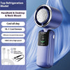 Portable Folding Ice Pack Mini Fan – Adjustable Speed, Handheld & Neck Hanging | Outdoor Cooling