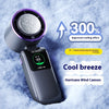 Portable Folding Ice Pack Mini Fan – Adjustable Speed, Handheld & Neck Hanging | Outdoor Cooling