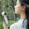 3-in-1 Turbo Mini Fan – Hanging Neck, Handheld & Folding Desktop Fan | Powerful Outdoor Cooling