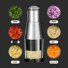 Manual Garlic Crusher & Vegetable Chopper – Hand-Pull Food Mincer & Onion Cutter Kitchen Gadget